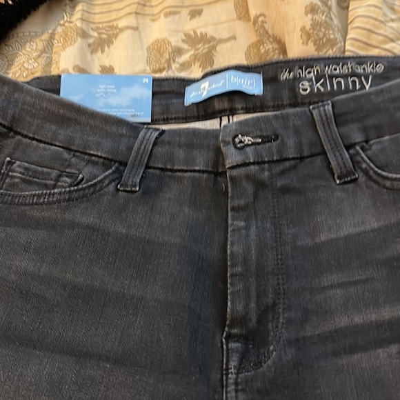 NWT 7 For Mankind high waisted super skinny jeans - Picture 2 of 4